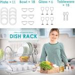 2 Tier Chrome Dish Rack alternate 1