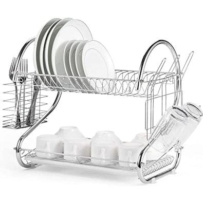 2 Tier Chrome Dish Rack cover