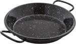 Mini Black Alloy Steel Paella Pan, 15 cm thumbnail