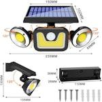 Adjustable Triple-Head Solar Lights for Outdoor alternate 8