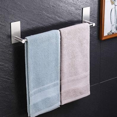 40cm Silver Brushed Towel Bar Rail cover