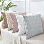 Boho Throw Pillow Covers 45x45cm - Pink, 2 Pack alternate 5