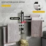 5-Tier Stainless Steel Swivel Towel Rack alternate 4