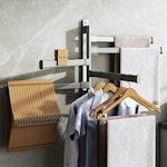 5-Tier Stainless Steel Swivel Towel Rack alternate 6