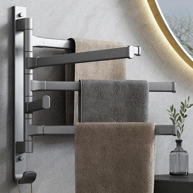 5-Tier Stainless Steel Swivel Towel Rack cover