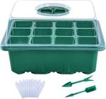 10-Pack Seed Starter Tray Kits with Dome & Base alternate 6
