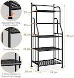 5-Tier Black Metal Shelving Unit alternate 2