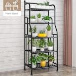 5-Tier Black Metal Shelving Unit alternate 3