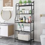 5-Tier Black Metal Shelving Unit alternate 4