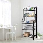5-Tier Black Metal Shelving Unit alternate 5