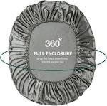 Queen Satin Sheet Set 2000TC Deep Pocket - Gray alternate 1