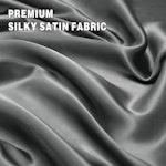 Queen Satin Sheet Set 2000TC Deep Pocket - Gray alternate 3