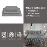 Queen Satin Sheet Set 2000TC Deep Pocket - Gray alternate 4