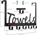 Heavy-Duty Over Door Hooks with 5 Racks alternate 1