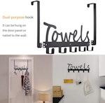 Heavy-Duty Over Door Hooks with 5 Racks alternate 3