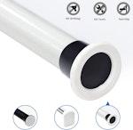 Adjustable No-Drill Shower Curtain Rod 260x210cm alternate 1