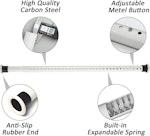 Adjustable No-Drill Shower Curtain Rod 260x210cm alternate 2