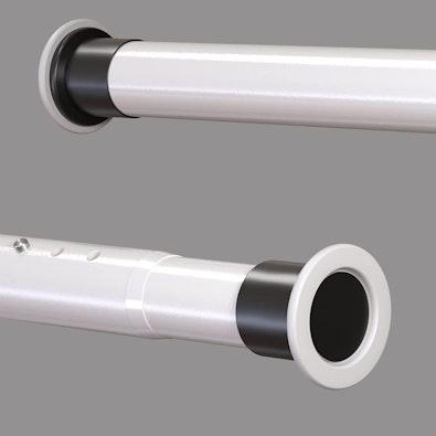 Adjustable No-Drill Shower Curtain Rod 260x210cm cover