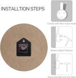 Silent Quartz Wall Clock, Easy Read alternate 6