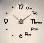 DIY Frameless Wall Clock with Roman Numerals thumbnail