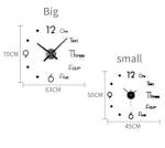 DIY Frameless Wall Clock with Roman Numerals alternate 1
