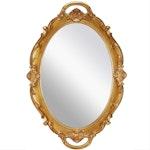 Oval Antique Gold Wall Mirror 25x38 cm alternate 6