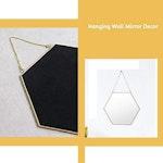 Gold Hexagon Wall Mirror Decor alternate 1