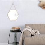 Gold Hexagon Wall Mirror Decor alternate 3