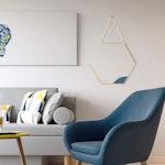 Gold Hexagon Wall Mirror Decor alternate 4