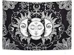 Black & White Sun and Moon Tapestry thumbnail