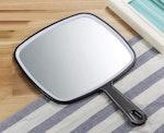 Extra Large Black Handheld Mirror with Handle alternate 5
