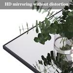 Full Length Square Mirror 106x35cm - Black alternate 5