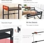 Black Microwave Shelf & Kitchen Organizer alternate 3