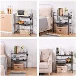 Black Microwave Shelf & Kitchen Organizer alternate 6