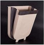 Collapsible Kitchen Door Trash Can - Beige alternate 2
