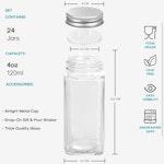 24 Glass Spice Jars with Labels alternate 1