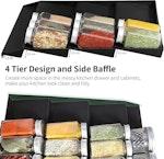 4-Tier Spice Rack Drawer Organizer, 2-Pack alternate 4