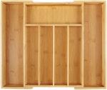 Bamboo Expandable Cutlery Tray - Natural thumbnail