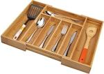 Bamboo Expandable Cutlery Tray - Natural alternate 1