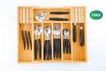 Bamboo Drawer Organizer & Knife Block alternate 3