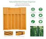 Bamboo Drawer Organizer & Knife Block alternate 4