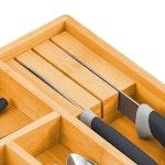 Bamboo Drawer Organizer & Knife Block alternate 6