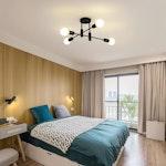 Mid Century Rustic Sputnik Ceiling Light alternate 2