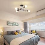 Mid Century Rustic Sputnik Ceiling Light alternate 7