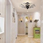 Crystal Chandelier LED Ceiling Fixture - Black alternate 5