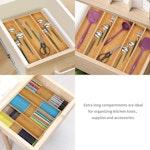 Expandable Bamboo Kitchen Drawer Organizer alternate 4