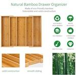 Expandable Bamboo Kitchen Drawer Organizer alternate 5