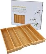 Expandable Bamboo Kitchen Drawer Organizer alternate 6