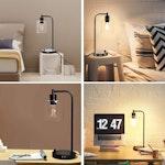 Modern USB Industrial Desk Lamp with Glass Shade alternate 2