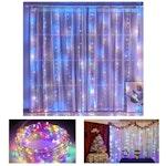 300 LED Curtain Fairy Lights with Remote alternate 6